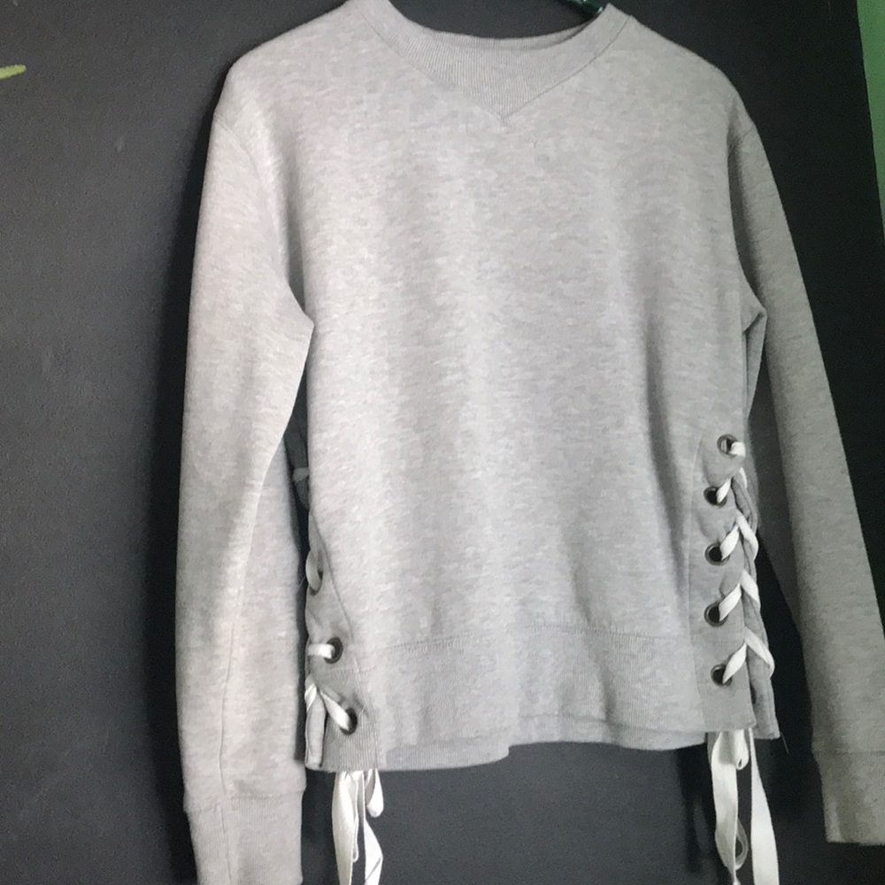 cotton on tie up sweatshirt